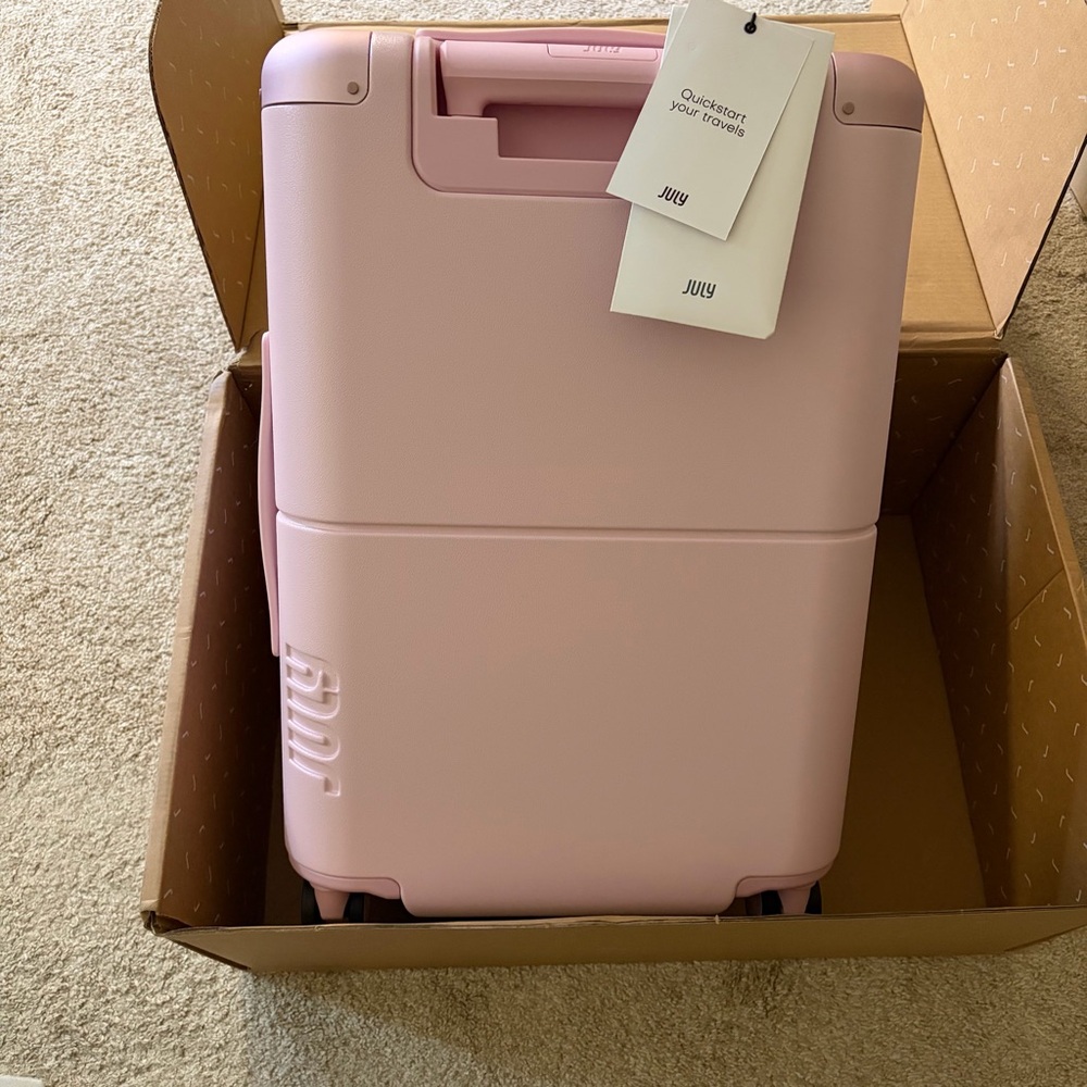 Pink July Carry-On Max Expandable Luggage (New in Box)